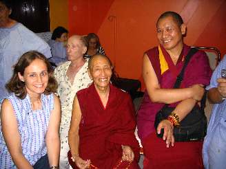 Kirti Tsenshab Rinpoche, Alak Rinpoche and Voula 