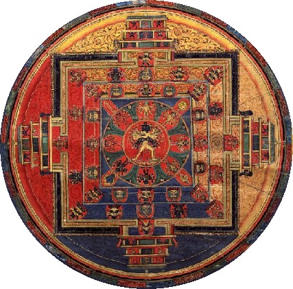 Deities of the Mind Mandala, from www.tibetart.com